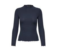 ONLY ONLEMMA L/S High Neck Top Noos JRS T-Shirt Manches Longues, Bleu ombré/détail : mélangé, L Femme