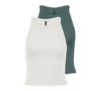 ONLY Haut 'ONLEMMA' sapin / blanc, Taille XL