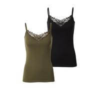 ONLY Haut 'ONLKira' olive / noir, Taille XS