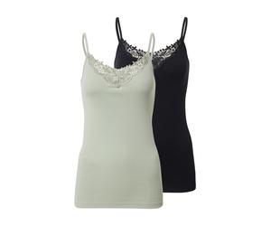 ONLY Haut 'ONLKira' vert pastel / noir, Taille XS