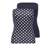 ONLY Haut 'ONLLIVE LOVE' bleu foncé / blanc, Taille S