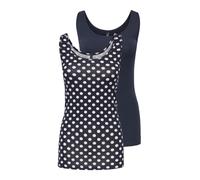 ONLY Haut 'ONLLIVE LOVE' bleu marine / blanc, Taille L