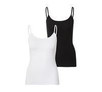 Only Onllove Singlet Lot de 2 JRS Blouse, Noir, S Femme