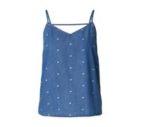 ONLY Haut 'ONLNOVA AZURE' bleu denim / blanc, Taille L