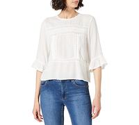 ONLY ONLANEMONE 3/4 Flaired Top Noos WVN Blouse, Cloud Dancer, 38 Femmes