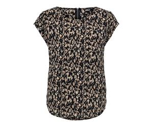 Only Haut Vic AOP pour Femme, Noir/AOP : Graphique Cora, 36
