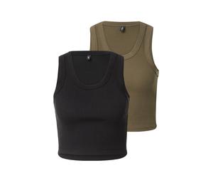 ONLY Haut 'VILLA' olive / noir, Taille XL