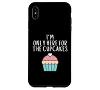 Only Here for The Cup Cakes Funny Cute Pastel Cup Cake Meme Coque pour iPhone XS Max