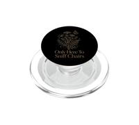 Only Here to Sniff Chairs Botanical Line Art PopSockets PopGrip pour MagSafe