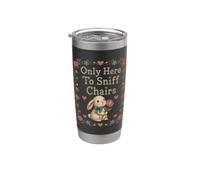Only Here To Sniff Chairs Cross Stitch Bunny Gobelet isotherme en acier inoxydable double paroi