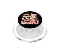 Only Here to Sniff Chairs Kawaii Bunny Baker PopSockets PopGrip pour MagSafe