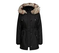 ONLY Iris - Parka - À Capuche - Manches Longues - Femme - Noir (Black) - 40 (Taille Fabricant: L)