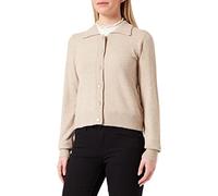 ONLY JdY Jdymarco Cardigan col L/S Noos KNT, Beige/détail : mélangé, XS Femme