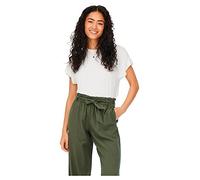 ONLY JdY Jdynelly S/S O Neck Top JRS Noos T-Shirt, Cloud Dancer, M Femme