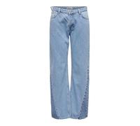 ONLY Jean à Coupe Large ONLCOBAIN Taille Moyenne Wide Leg Fit Jeans