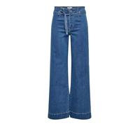 ONLY Jean à Jambe Large ONLJUICY-WAUW Taille Haute Wide Leg Fit Jeans Medium Blue Denim M 32 Medium Blue Denim M / L32