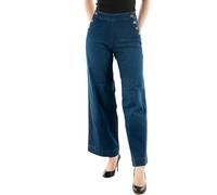 ONLY Jean à Jambe Large ONLMADISON Taille Haute Wide Leg Fit Jeans Dark Medium Blue Denim 32 32 Dark Medium Blue Denim (US) 32 / L32