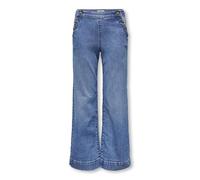 Only Jean Ample KOGMADISON pour Fille - Taille Haute - Coupe Large, Denim Bleu médium, 10 Ans