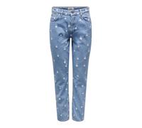 ONLY Jean bleu denim / jaune clair / blanc, Taille 28 Longueur 34