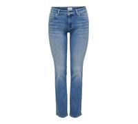 ONLY Jeans Onlalicia pour Femme, Coupe Droite, Taille Moyenne, Coupe Droite, Denim Bleu médium, 25W / 32L