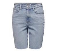 ONLY ONLEMILY HW Long DNM Shorts CRO741 Noos, Short en Jean Femme, Blau,