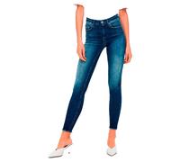 Only Jean femme Onlblush Life Mid Sk Ank Raw Rea811 Noos – denim bleu foncé – Taille S/32