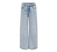 ONLY Jean Coupe Droite KOGCOBAIN pour Fille à Jambes Larges, Bleu Jeans Clair, 11 Ans