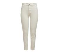 ONLY Jean Coupe Droite ONLEMILY Taille Haute Straight Fit Jeans Ecru 30 34 Ecru (US) 30 / L34