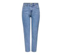 ONLY Jean Coupe Droite ONLEMILY Taille Haute Straight Fit Jeans Light Blue Denim 32 34 Light Blue Denim (US) 32 / L34