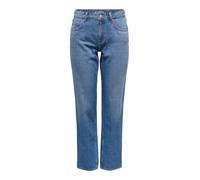 ONLY Jean Coupe Droite ONLLUMI Taille Moyenne Mom Fit Jeans Medium Blue Denim S 30 Medium Blue Denim S / L30