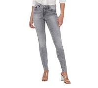 ONLY Jean Coupe Slim féminin ONLWauw Life Mid, Medium Grey Denim, Large/36