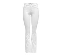 ONLY Jean évasé ONLBLUSH pour Femme, Taille Moyenne, évasé, Blanc., M / 34L