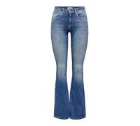 Jean flared bleu en coton Gaia Bleu Taille : L / Longueur : 32