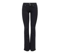 ONLY Jean Flared ONLBLUSH Taille Basse Flared Fit Jeans Black Denim M 30 Black Denim M / L30