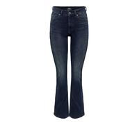 ONLY Jean Flared ONLBLUSH Taille Moyenne Flared Fit Jeans Blue Black Denim M 30 Blue Black Denim M / L30