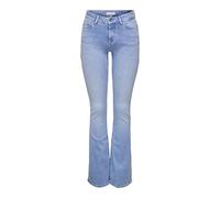 ONLY Jean Flared ONLBLUSH Taille Moyenne Flared Fit Jeans Special Bright Blue Denim S 32 Special Bright Blue Denim S / L32