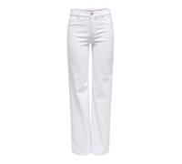 ONLY Onlblush Mid Straight DNM Dot Noos, Blanc., L / 30L
