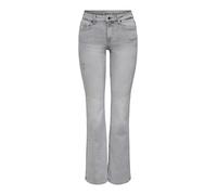 ONLY Onlblush Mid Waist Flared DNM Rea1099, Gris Clair Denim, L / 30L Femmes