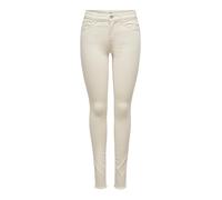 Only Jean ONLBLUSH Mid SK ANK RAW BB Dot écru Taille M/30 Femmes