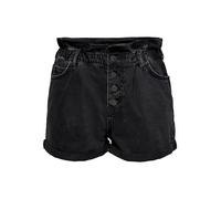ONLY Short Bermuda Cuba Life Paperbag Black Denim