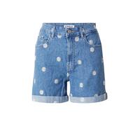 ONLY Jean 'ONLHUSH' bleu denim / jaune / blanc, Taille 27-28