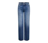 ONLY Onljuicy Hw Wide Leg Dot330 DNM Noos, Bleu foncé Denim, 30W / 30L