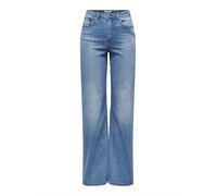 ONLY Onljuicy-wauw Hw Wide DNM Gua113 Noos Jean à Jambes Larges, Denim Bleu médium, S / 30L Femmes