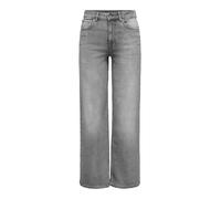 ONLY Jean à Jambe Large ONLMADISON Taille Haute Wide Leg Fit Jeans Light Grey Denim L 32 Light Grey Denim L / L32
