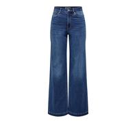 ONLY Onlmadison-Royal Hw Wide DNM BF Gua, Bleu foncé Denim, M / 32L Femmes