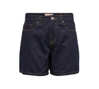ONLY Onlphine DNM Noos Short en Jean avec Coupe Normale avec Fermeture à Boutons et Poches Avant, Bleu foncé Denim, L Femme