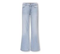 Only Jean pour Fille à Jambe Large KOGCALIFORNIA - Taille Moyenne - Jean évasé, Bleu Jeans Clair, 14 Ans