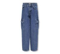 ONLY Jean pour fille avec jambes larges KOGHARMONY Coupe large, denim bleu médium, 12 ans