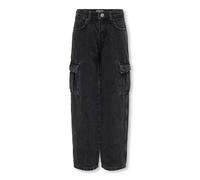 Only Jean pour Fille avec Jambes Larges KOGHARMONY Coupe Large, Noir délavé, 158