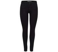 ONLY Jean Skinny ONLROYAL Taille Moyenne Skinny Fit Jeans Black XL 34 Black 1 XL / L34